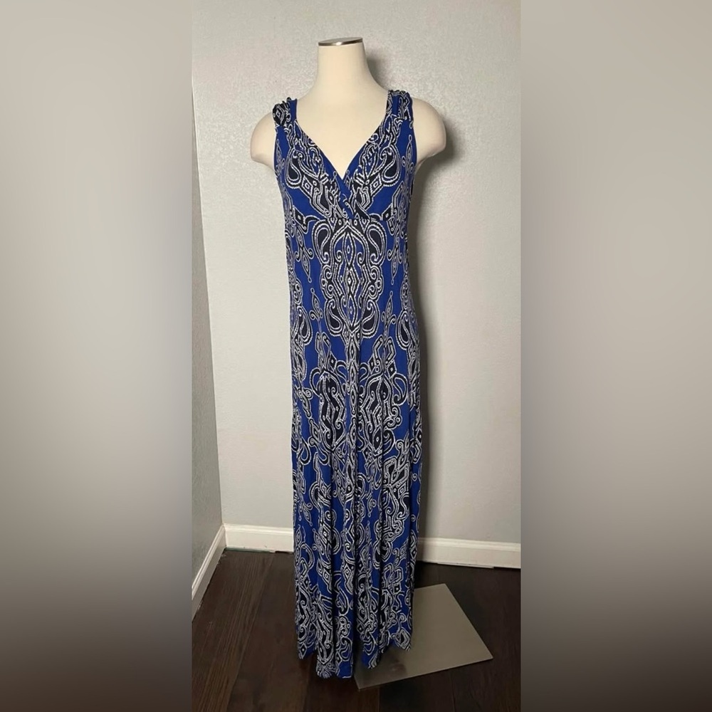 INC International Concepts Blue Maxi Dress